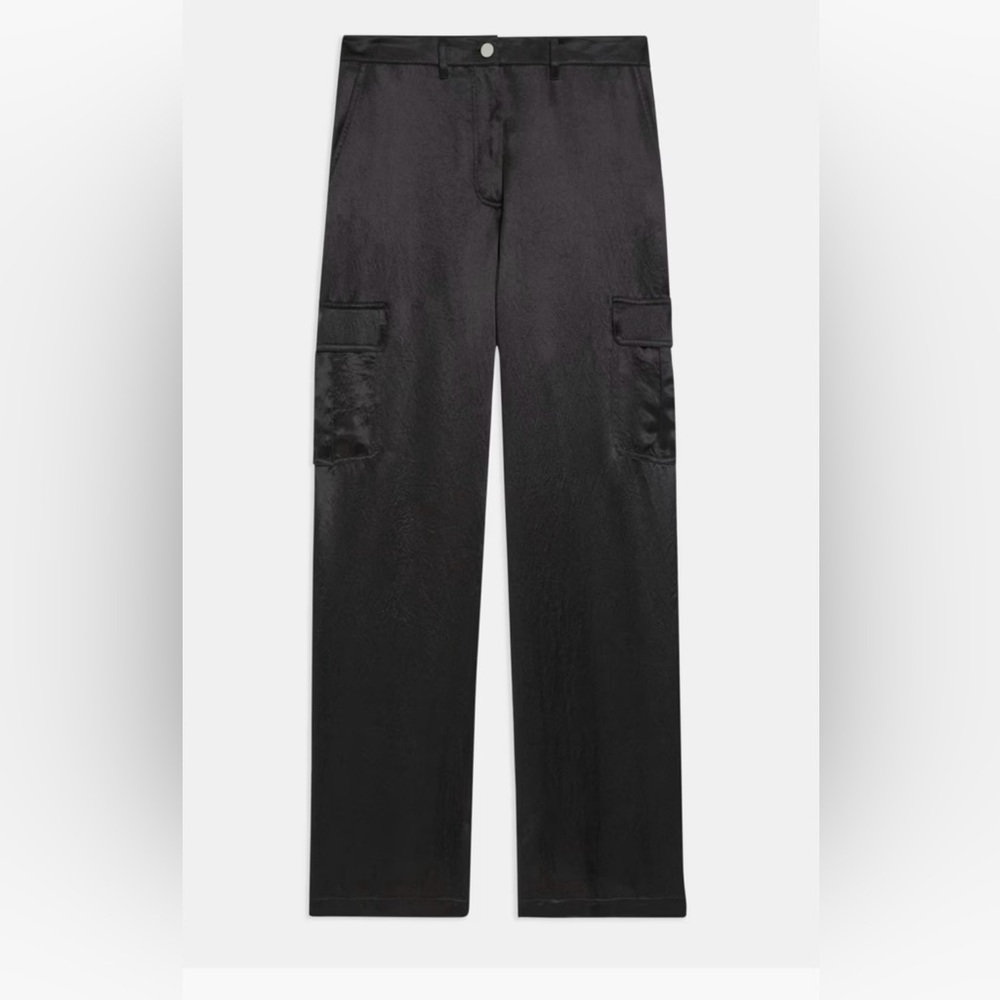 Theory Satin Cargo Pants
